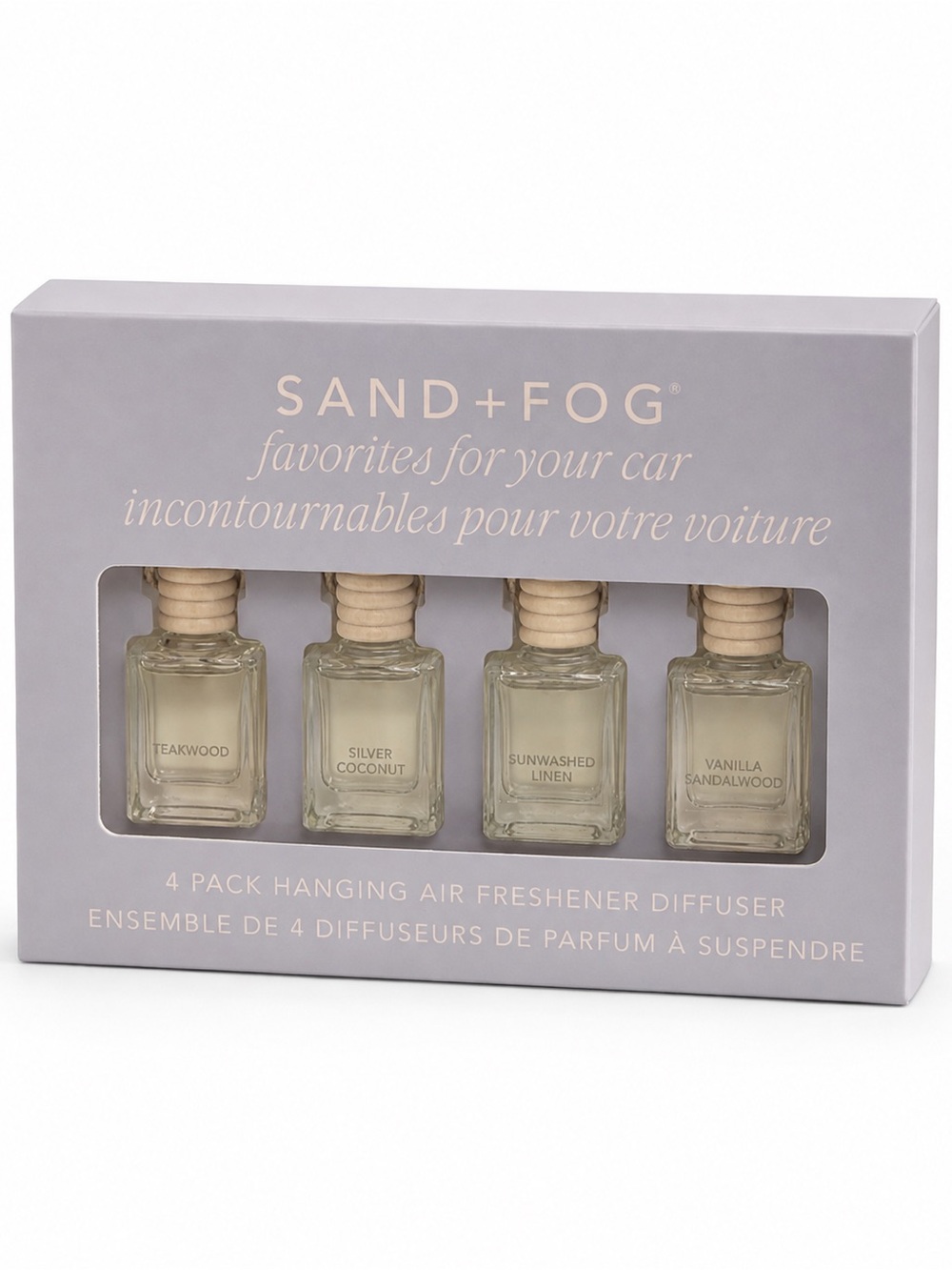 SAND+FOG  4-Pack Hanging Car Air Freshener Set